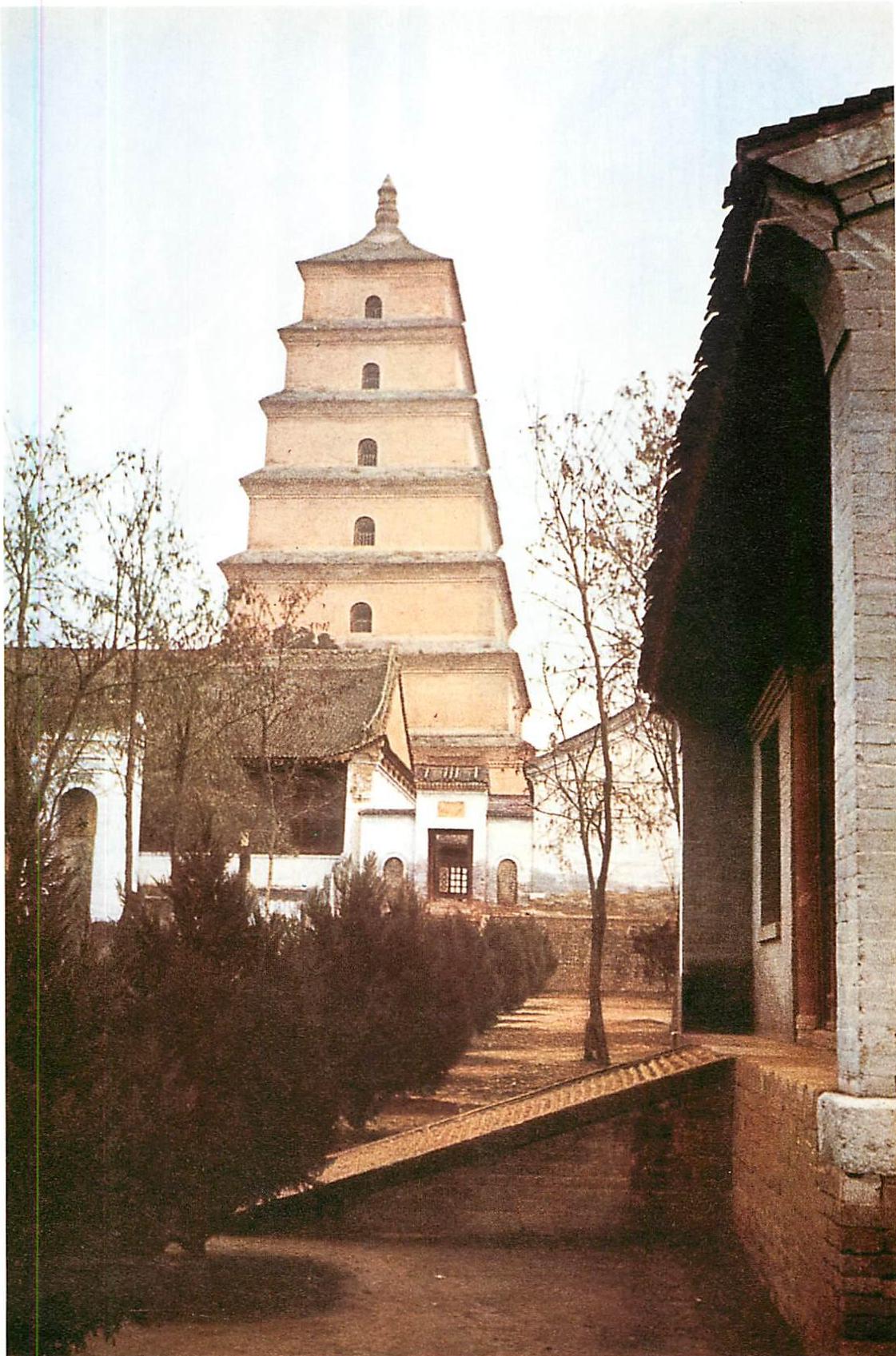The Tower of the Wild Goose, Hunan Province, China, A.D. 600.