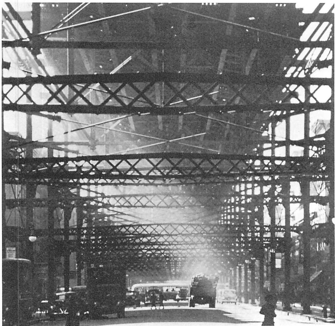 Under the elevated tracks, Brooklyn, New York