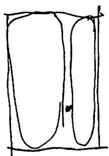 Four largest latent rectangles, creating four other rectangles in the corners, by their overlap. These are seen on the right.