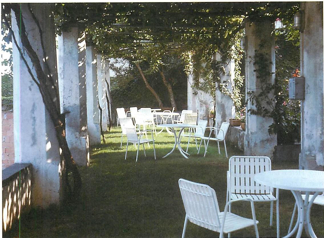 Garden terrace of the Hotel Palumbo