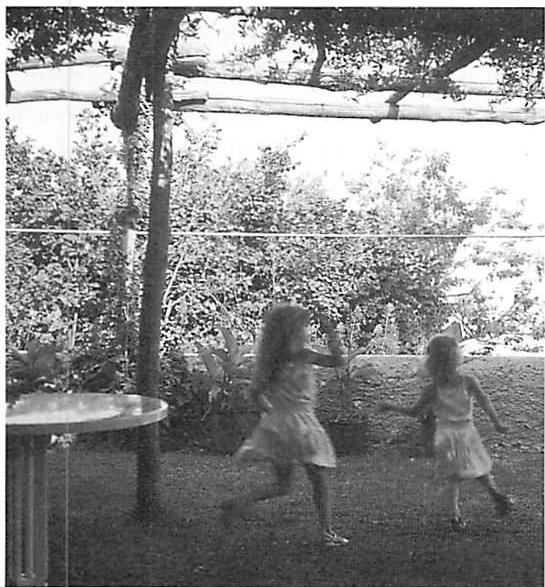 The small garden at the end of the terrace which helps bring life by encouraging and supporting the children running to and fro.