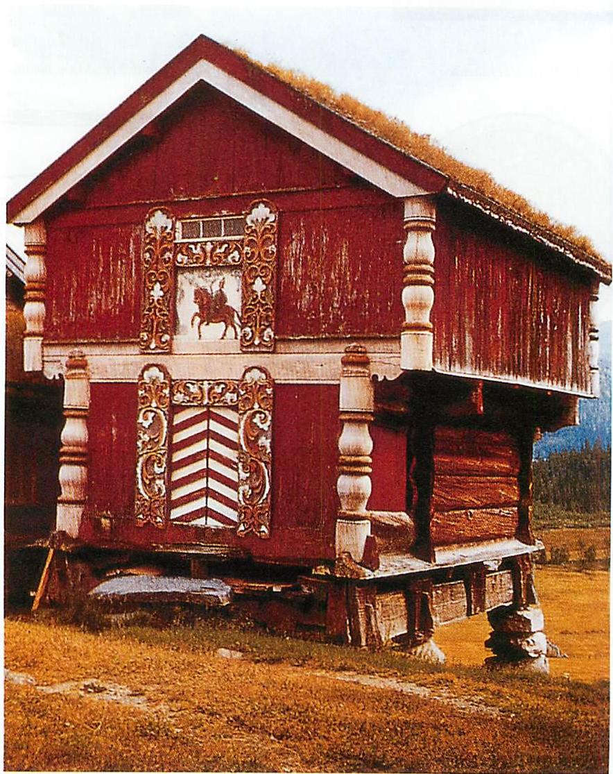 Traditional Norwegian storehouse: a building replete with boundaries, so filled with boundaries that it is almost entirely made of them. Here the life and structure comes from the fact that the building is made of nearly nothing but boundaries.