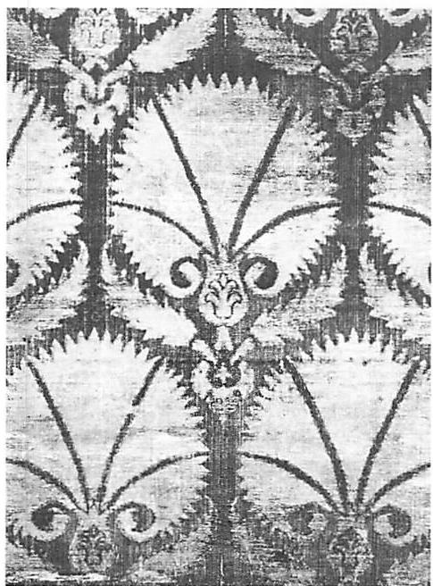 Good shape in the elements of a figured velvet, 16th-century Turkey