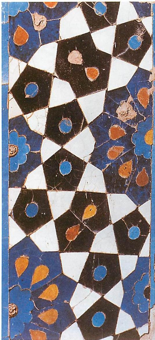 Tile-work from the mosque in Gazur-Gah
