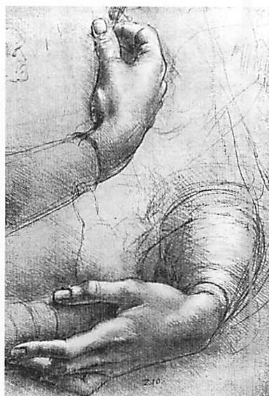 Leonardo's hands