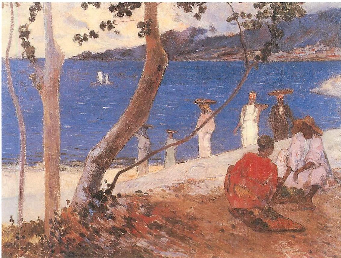 Not-separateness in By the Sea, a painting by Gauguin