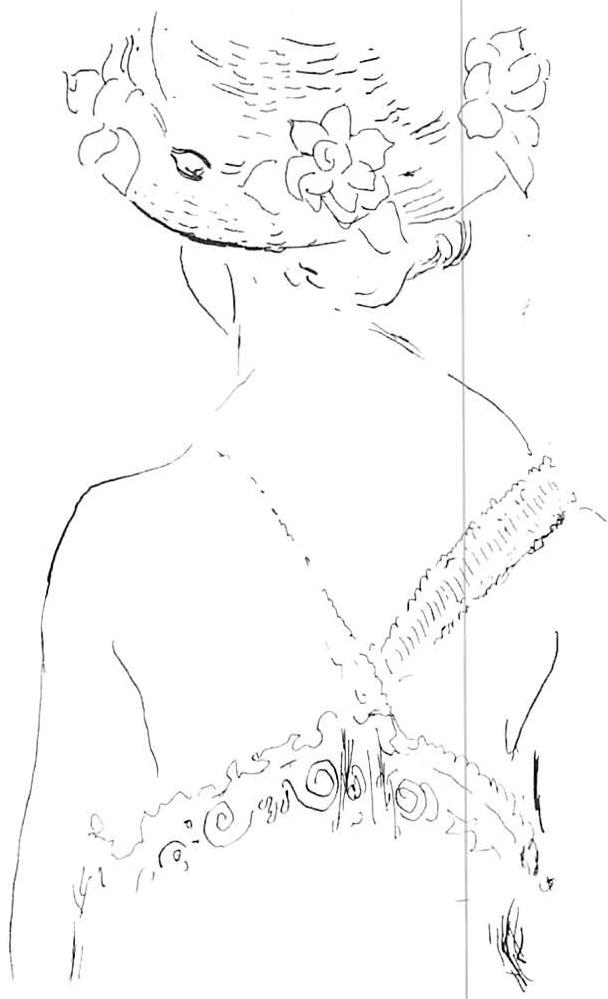 Loulou, Le Dos: a woman drawn by Henri Matisse