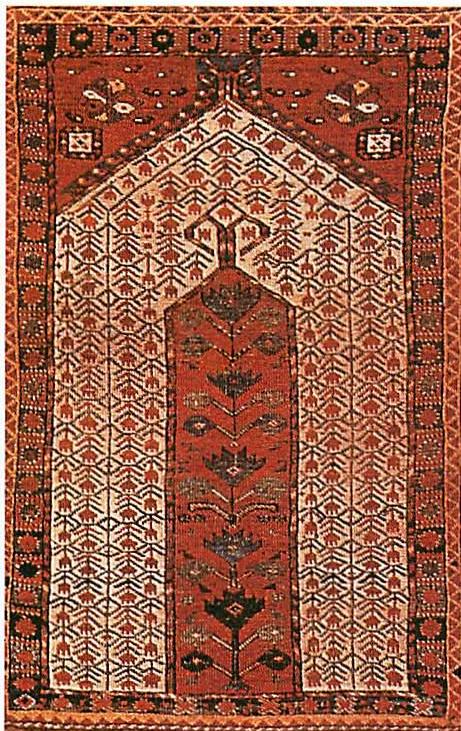 Ersari prayer rug. This one Bill liked less; but he said that it was more like his self.