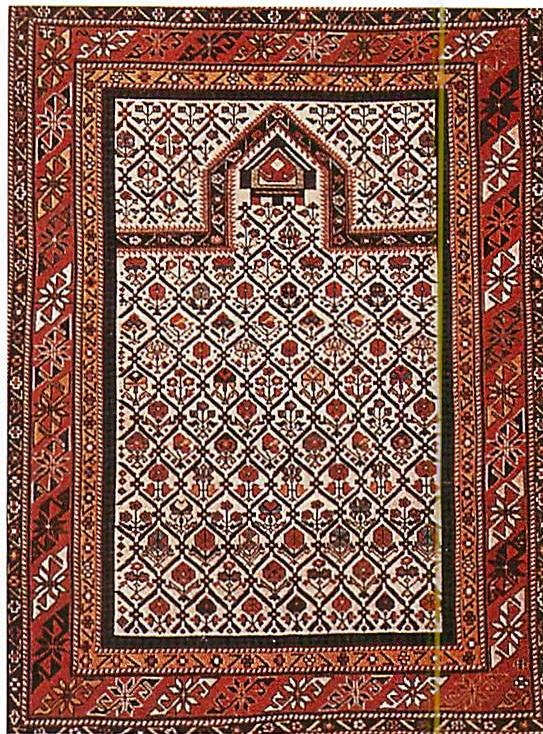 Daghestan prayer rug. This one Bill liked more, but he said that it was less like his self.