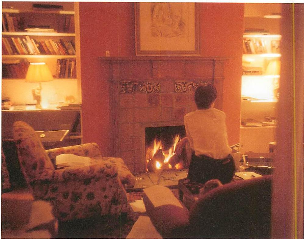 Reconstructed living room at Meadow Lodge, 1996